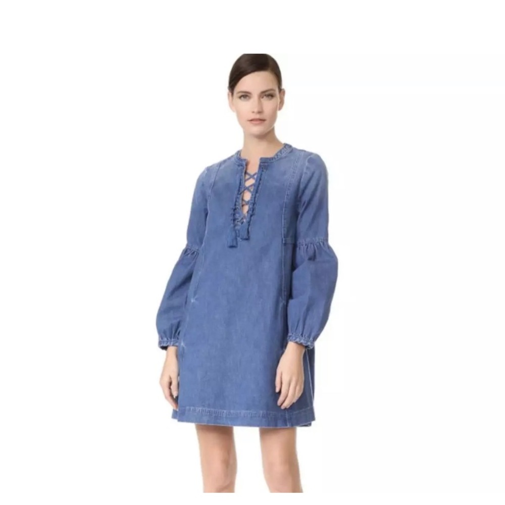 Ulla Johnson denim lace up Dress size 0